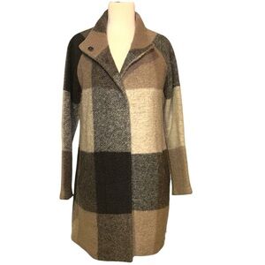 MERCER & MADISON Chic Plaid Wool Blend Jacket in Women’s size small